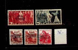 SUISSE SERVICES TIMBRES OBLITÉRÉS BIT SBK 38.00 /U707