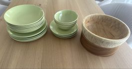 Geschirrset Ikea grün