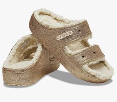 Crocs Classic Cozzzy Gold Glitter in Gr. US 8 EU 39