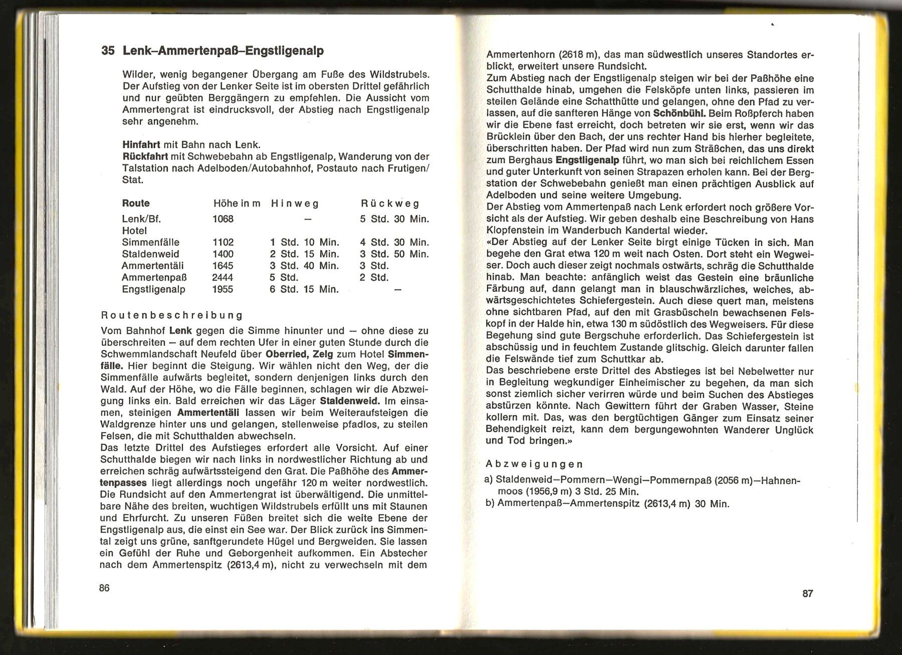 Libri: Wanderbuch Obersimmental Saanenland – Usato da Lenk im Simmental venduto da Ruedauph 2