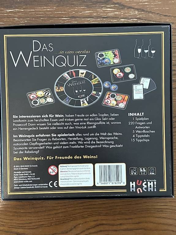Giochi: Das Weinquiz Brettspiel – Usato da Zürich venduto da Mancini_c 1