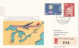 Erstflug Swissair Zürich - Chicago 1962