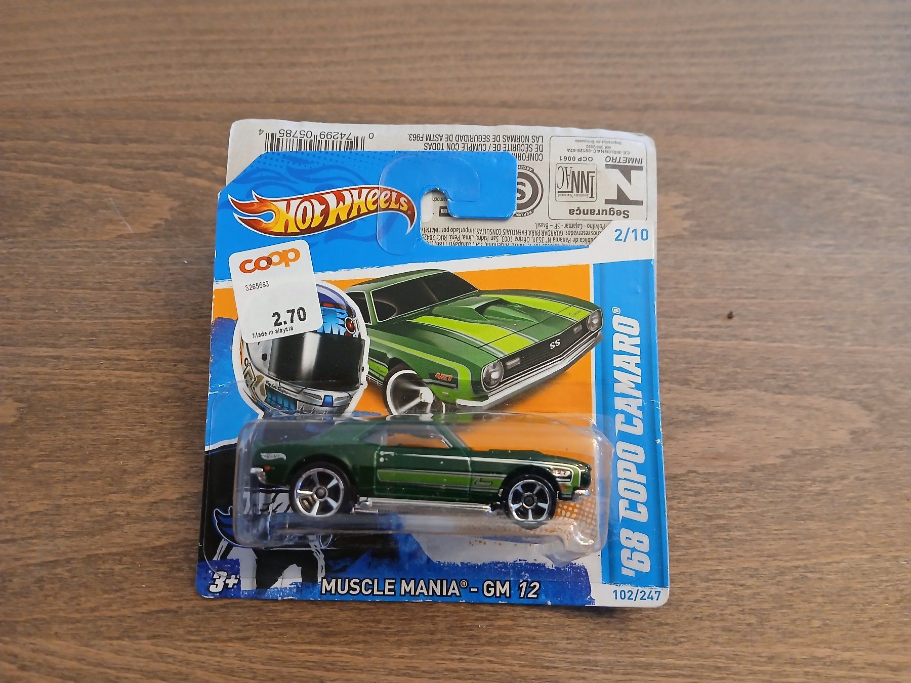 Hot Wheels Modellini d'auto: 1968 Chevrolet Copo Camaro – Nuovo e nell'imballaggio originale da Wiedlisbach venduto da Pontiacman93