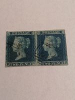 Two Pence Blue 1841 Platte 3, Paar 