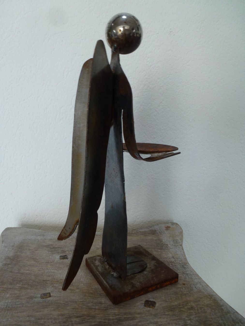 Skulpturen & Statuen: Vintage Eisenplastik Schweiz / Engel – Gebraucht aus Esslingen von FetteSchnecke 4