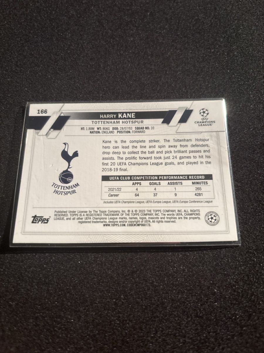 Topps Carte collezionabili: Harry Kane - Topps Chrome - Tottenham Hotspur – Usato da Kaiseraugst venduto da Baum_12 1