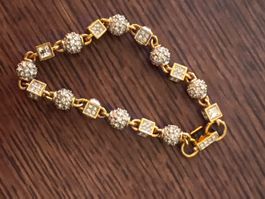Swarovski Armband goldfarben mit Kristallen guter Zustand