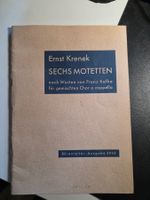 Ernst Krenek - Sechs Motetten - Franz Kafka Bärenreiter 1959