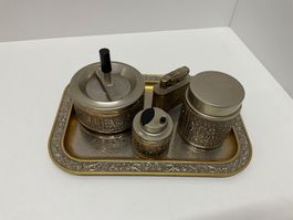 Tisch-Set, Erhard, Brevet, 4-teilig, Metall, Zigaretten