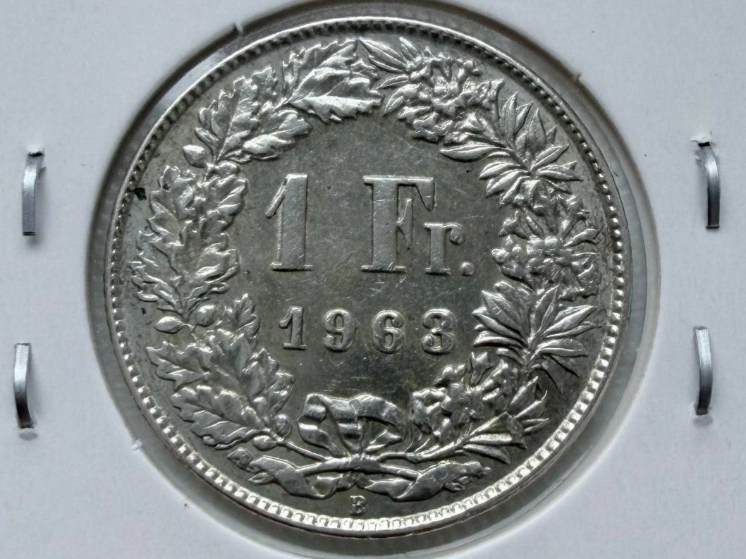 Tutti le monete: 1 Franken 1963 B Silber Schweiz – Usato da Sissach venduto da Valeriika 1
