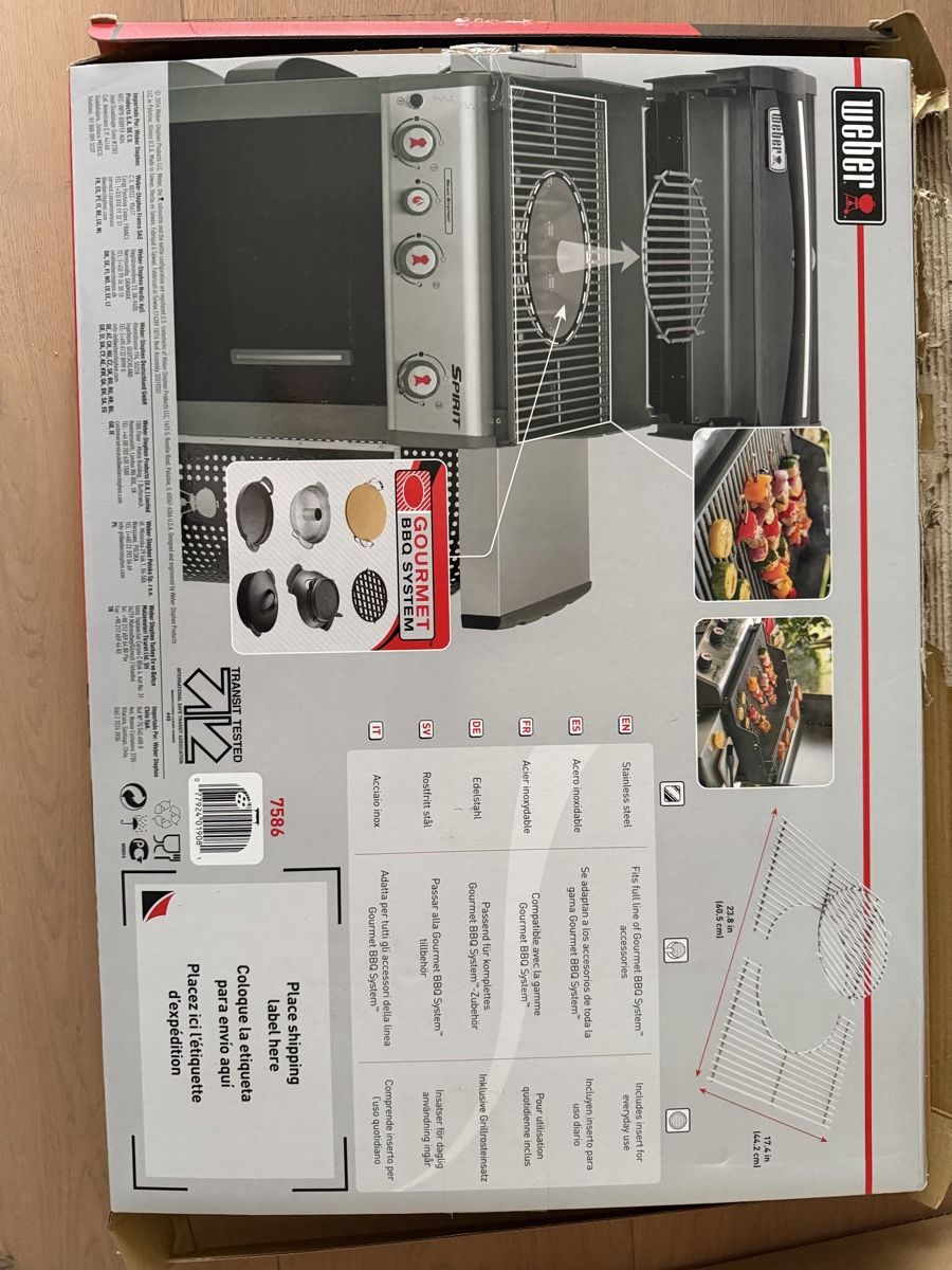 Grills: Weber Gourmet BBQ System Grillrost Edelstahl neu – Neu (gemäss Beschreibung) aus Neftenbach von Christian74 1