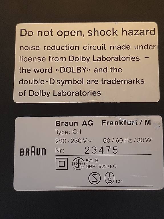 Registratori: Braun Atelier C1 Tapedeck – Usato da Basel venduto da chapeau23 4