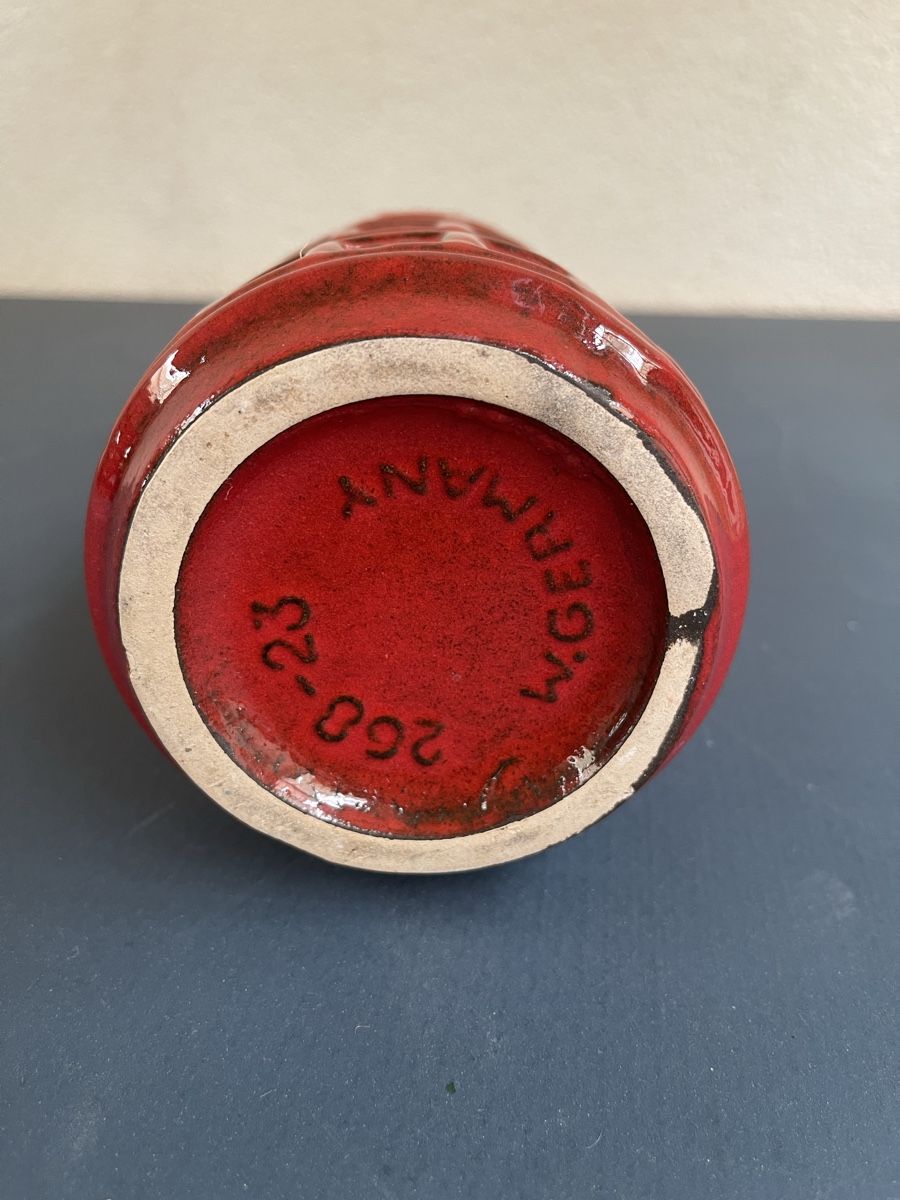 Vasi & Recipienti: Scheurich rote Keramik Vase, vintage  – Usato da Bonstetten venduto da usgsuechts_vintage 2