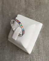 Süsser Ring aus Silber mit Cubic Zirconia in 56 ODER 58.5 🌈