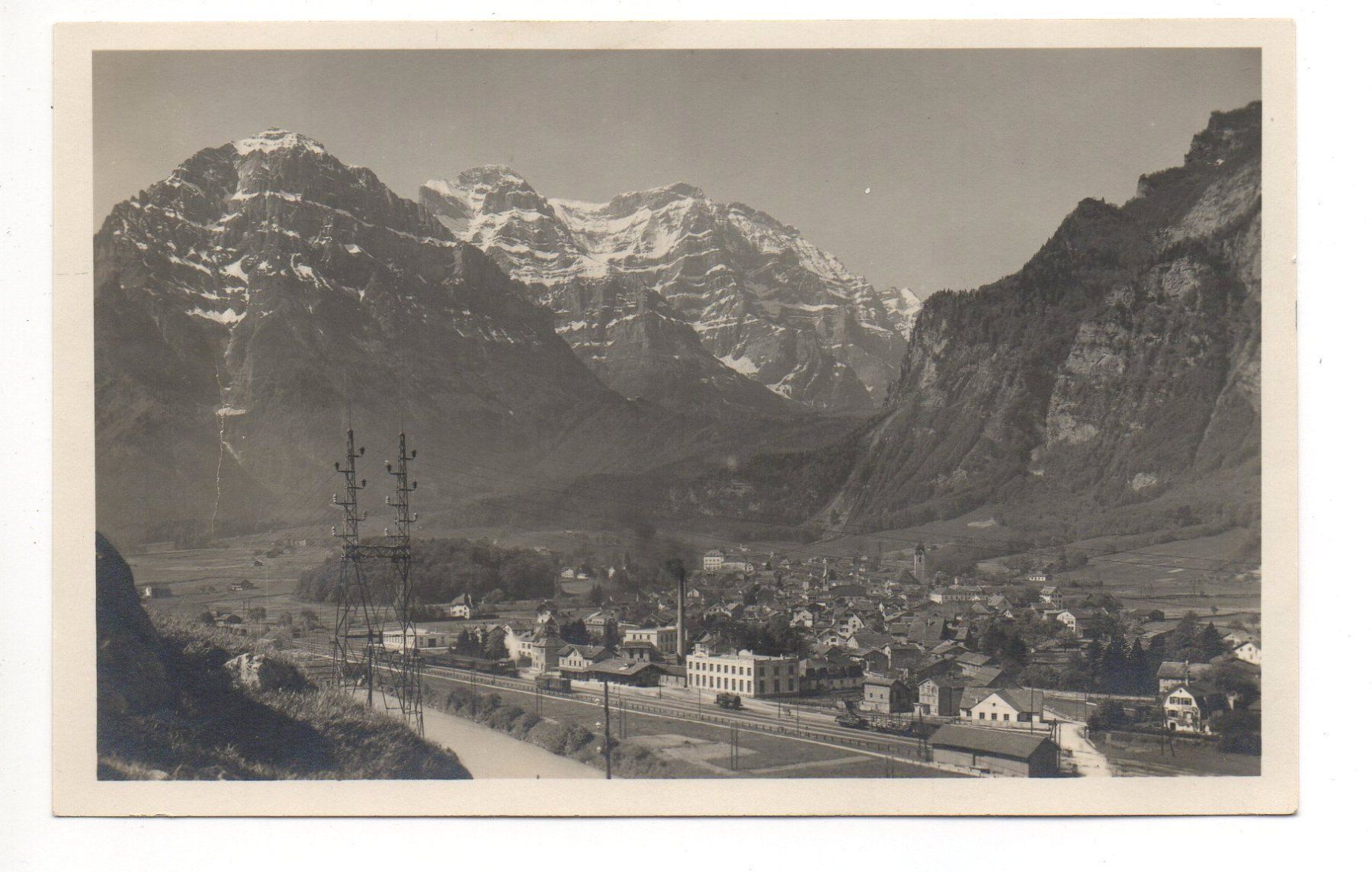 Cartoline postali: NETSTAL mit Glärnischkette – Usato da Jona venduto da philajona