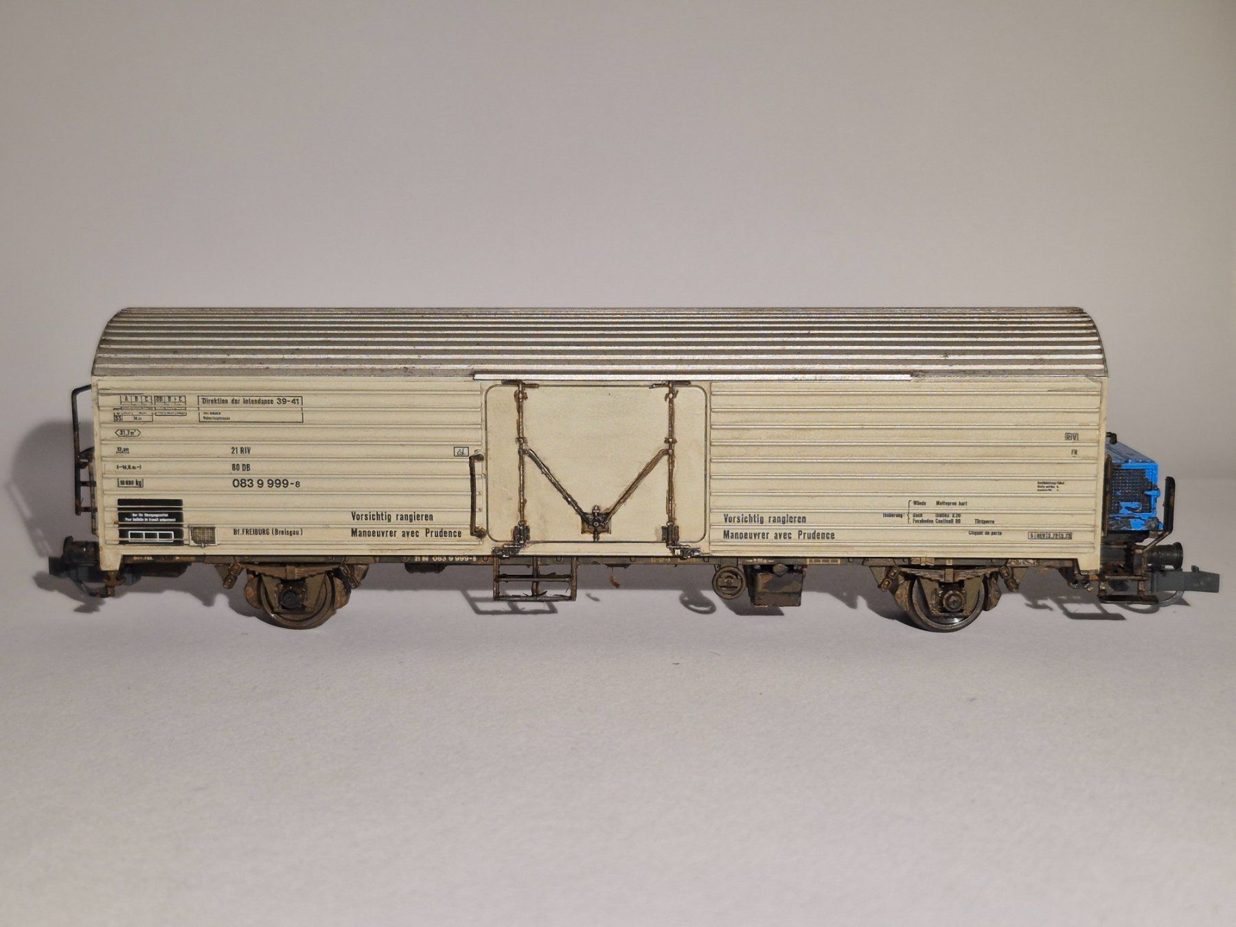 Roco Modellini di ferrovie: Roco Kühlwagen - Nr. 4339 der DB – Usato da Zürich venduto da Ricola_Citron 1
