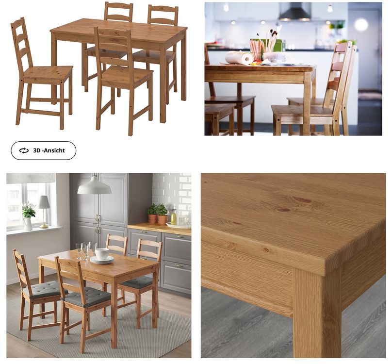 Tisch mit 4 Stühlen, IKEA JOKKMOKK Kaufen auf Ricardo