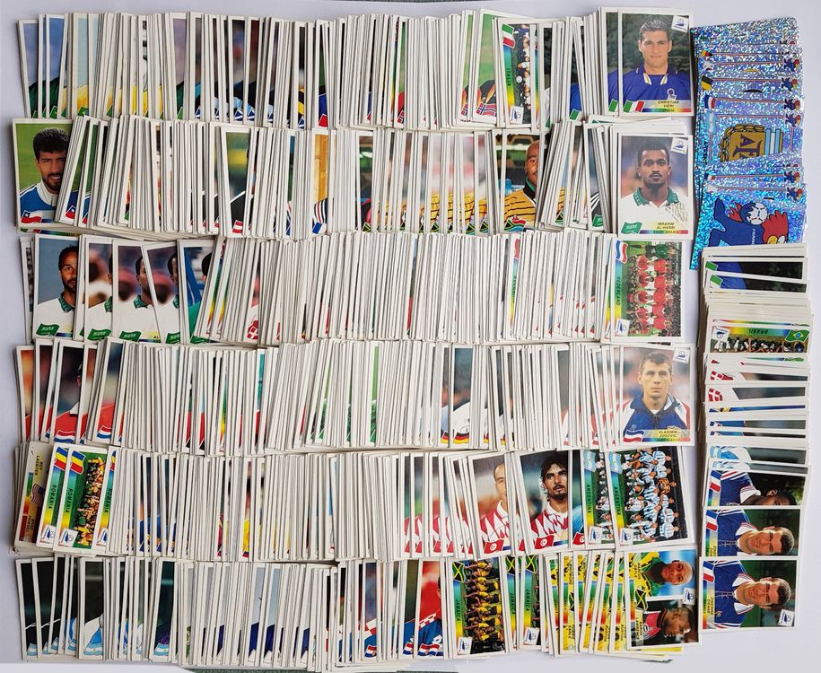 Panini WM 1998 Grosses Stickerlot (1800+ Stickers) (Neu und ...