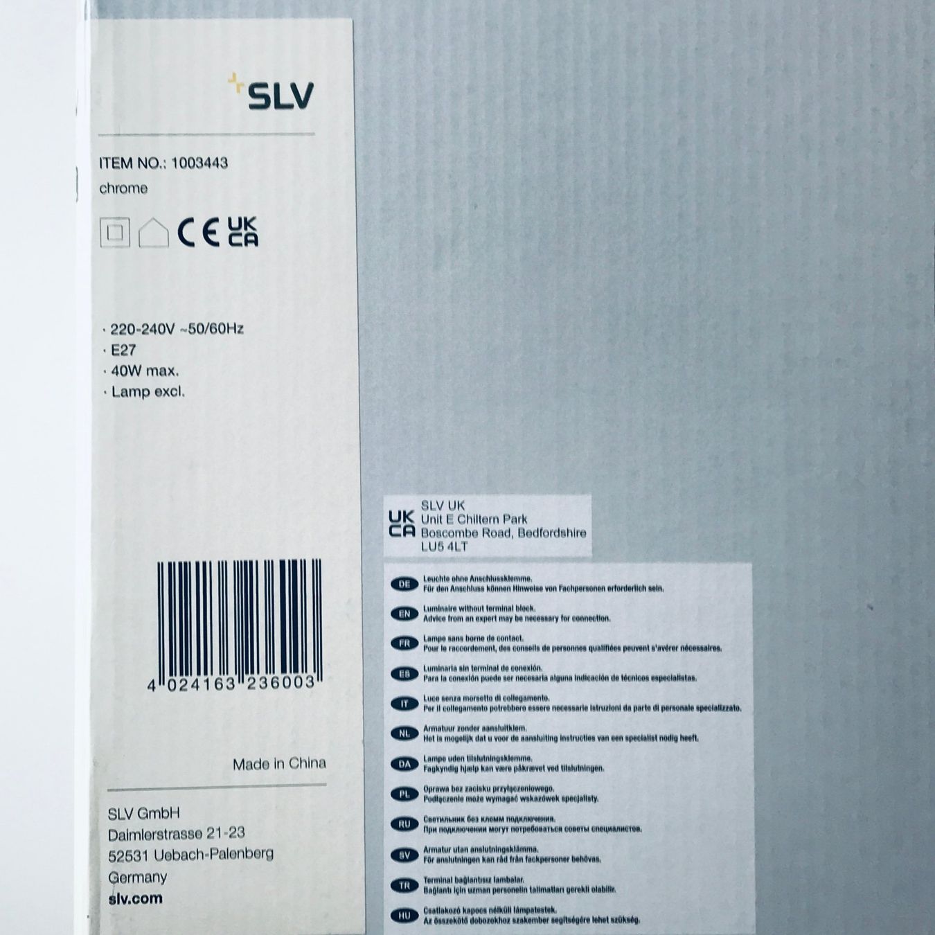 Lampadari & plafoniere: SLV Pantilo Convex 29 Pendelleuchte E27 Chrom – Nuovo e nell'imballaggio originale da Luzern venduto da cap_pv8l 1