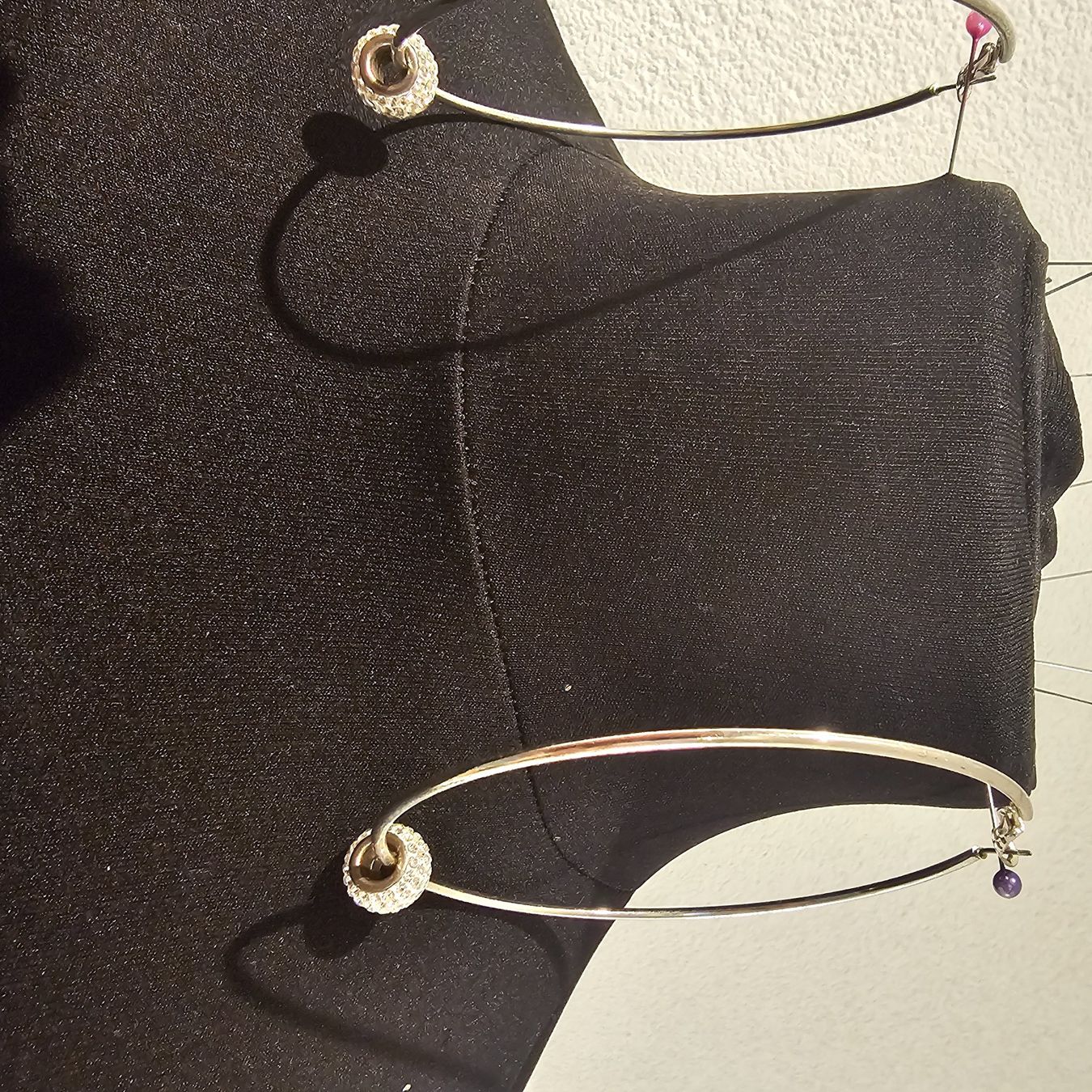 Boucles d'oreille: Riesen grosse creolen. It swarovsky strass – Neuf (Voir description) à wolfhalden par 46464646 1