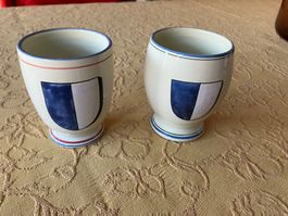 2 bicchieri in ceramica Luzern Handgemalt