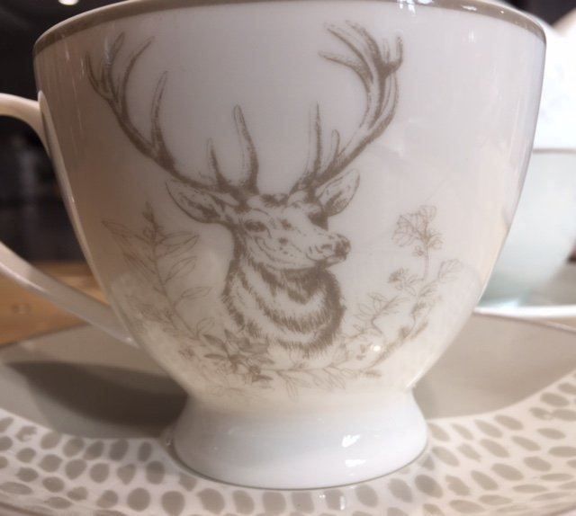 Set di piatti: Tasse mit Hirsch und Unterteller/Neu – Nuovo e nell'imballaggio originale da Volketswil venduto da rubin74