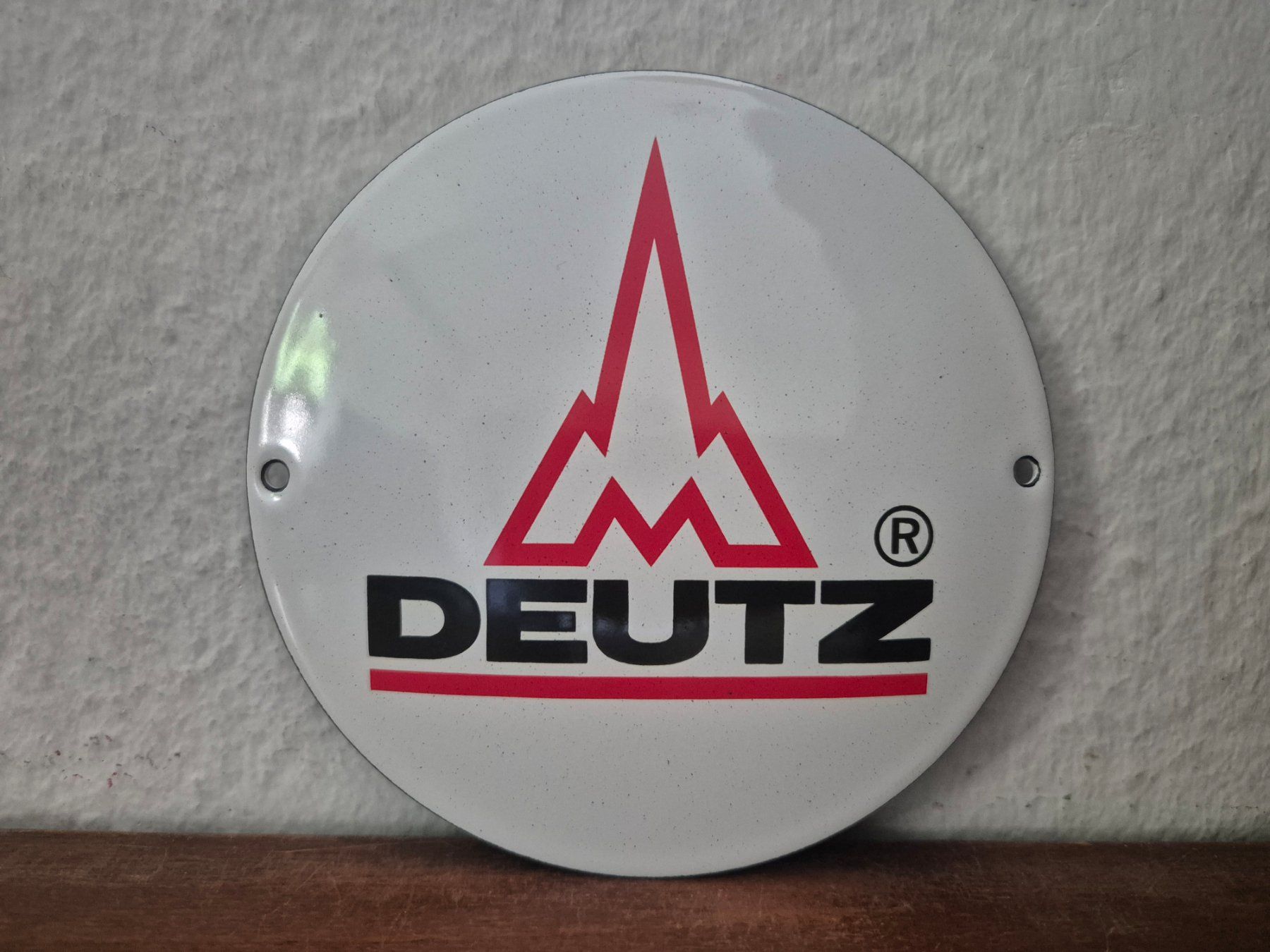 Insegne: Emailschild Deutz Traktor Werkstatt Service Emaille Schild – Nuovo (secondo la descrizione) da Schaffhausen venduto da pfanis09 1