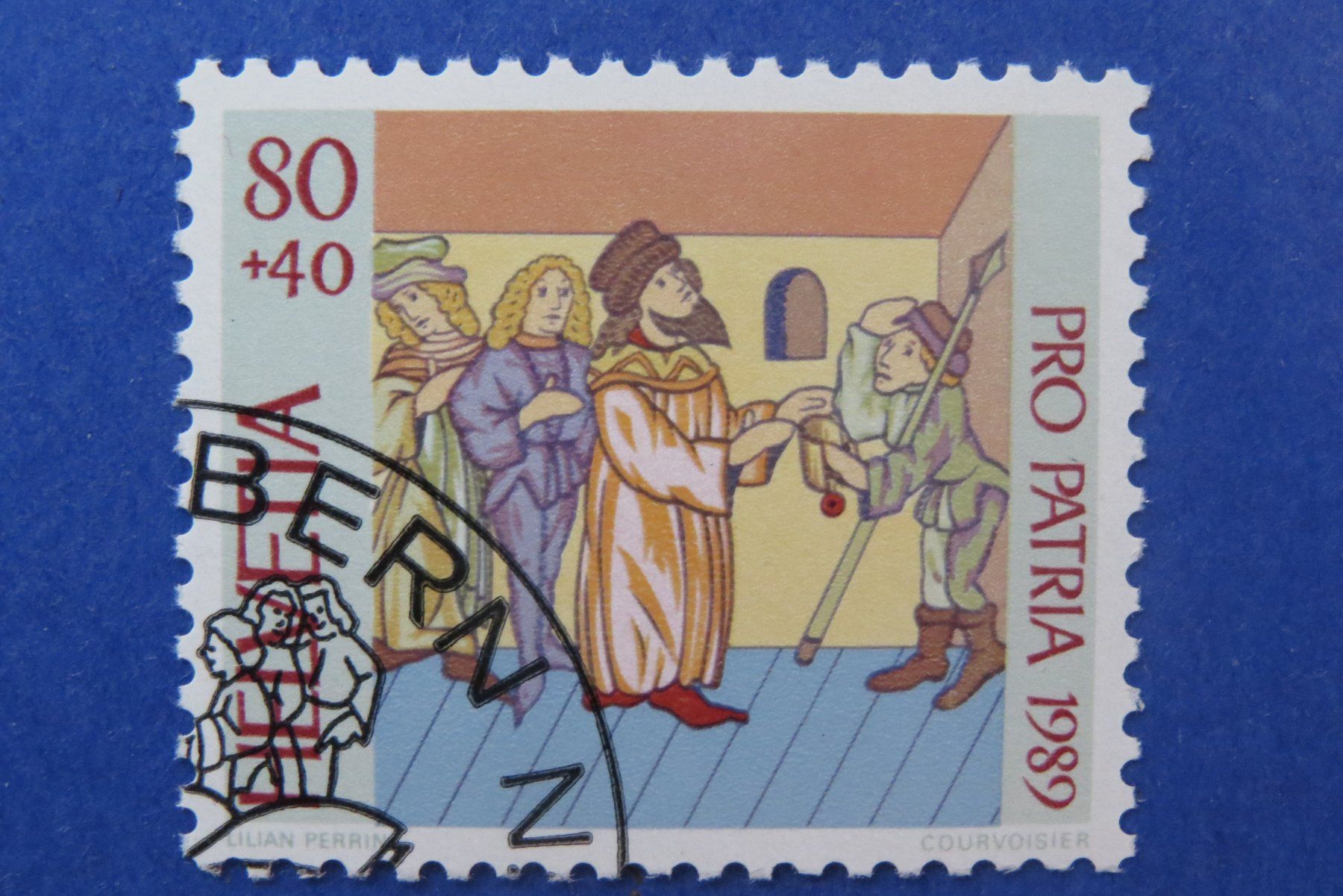 Tutti i francobolli: Serie Pro Patria 1989 - off.Ersttag-Eckstempel BERN – Usato da Brunnen venduto da Kumari 1