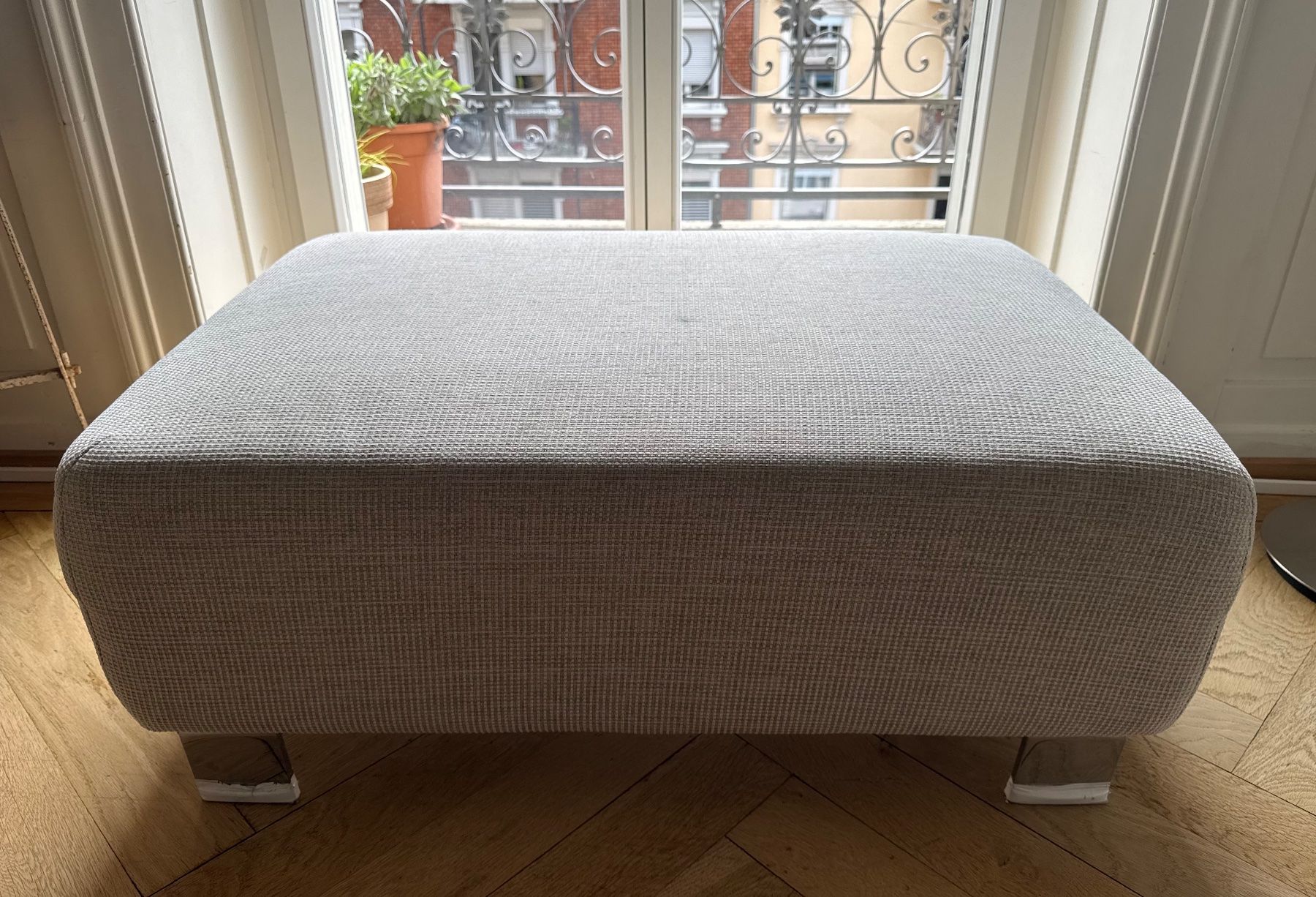 Pfister Hocker: (Sofa) Hocker beige, 95 x 65 x 40 cm – Gebraucht aus Zürich von Bertis5