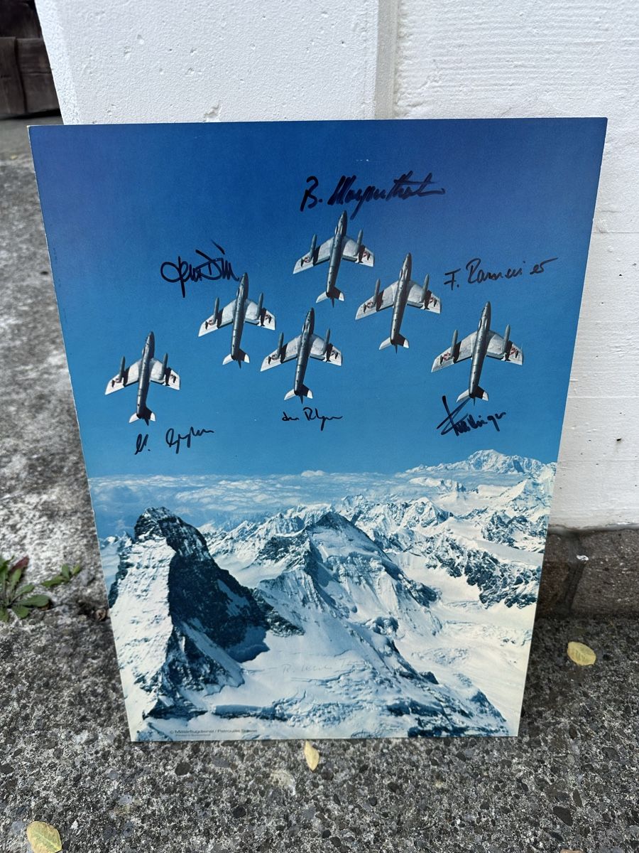 Foto & Immagini: Patrouille Suisse Bild Autogramme  – Usato da Villmergen venduto da Bezdupe