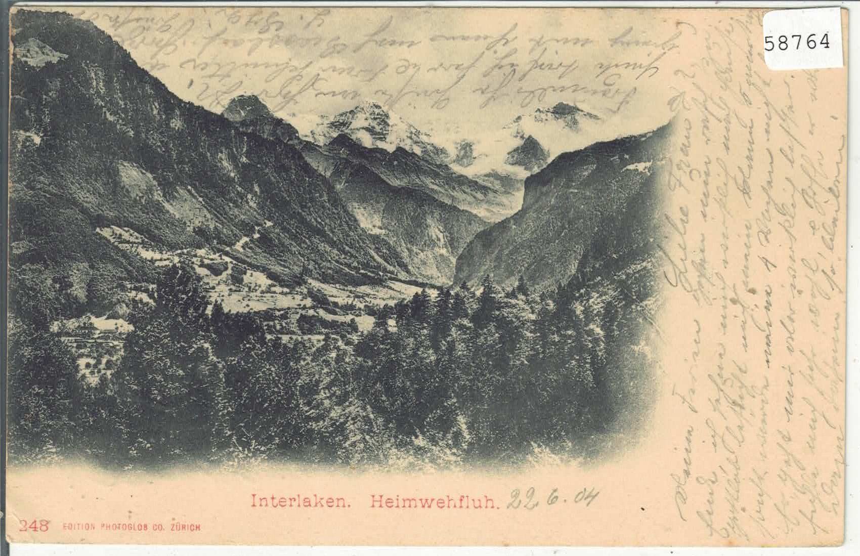 Ansichtskarten: Interlaken - Heimwehfluh – Defekt aus Ettingen von Kartenplanet