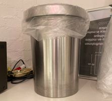 IKEA Metall-Abfalleimer mit Deckel guter Zustand 30cm