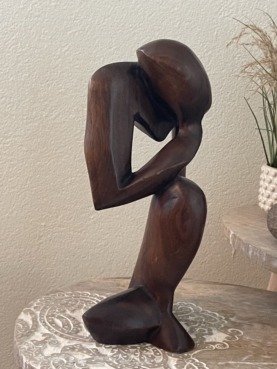 Sculture & Statue: Holzfigur "Der Denker" Deko – Usato da Grüningen venduto da iMan74