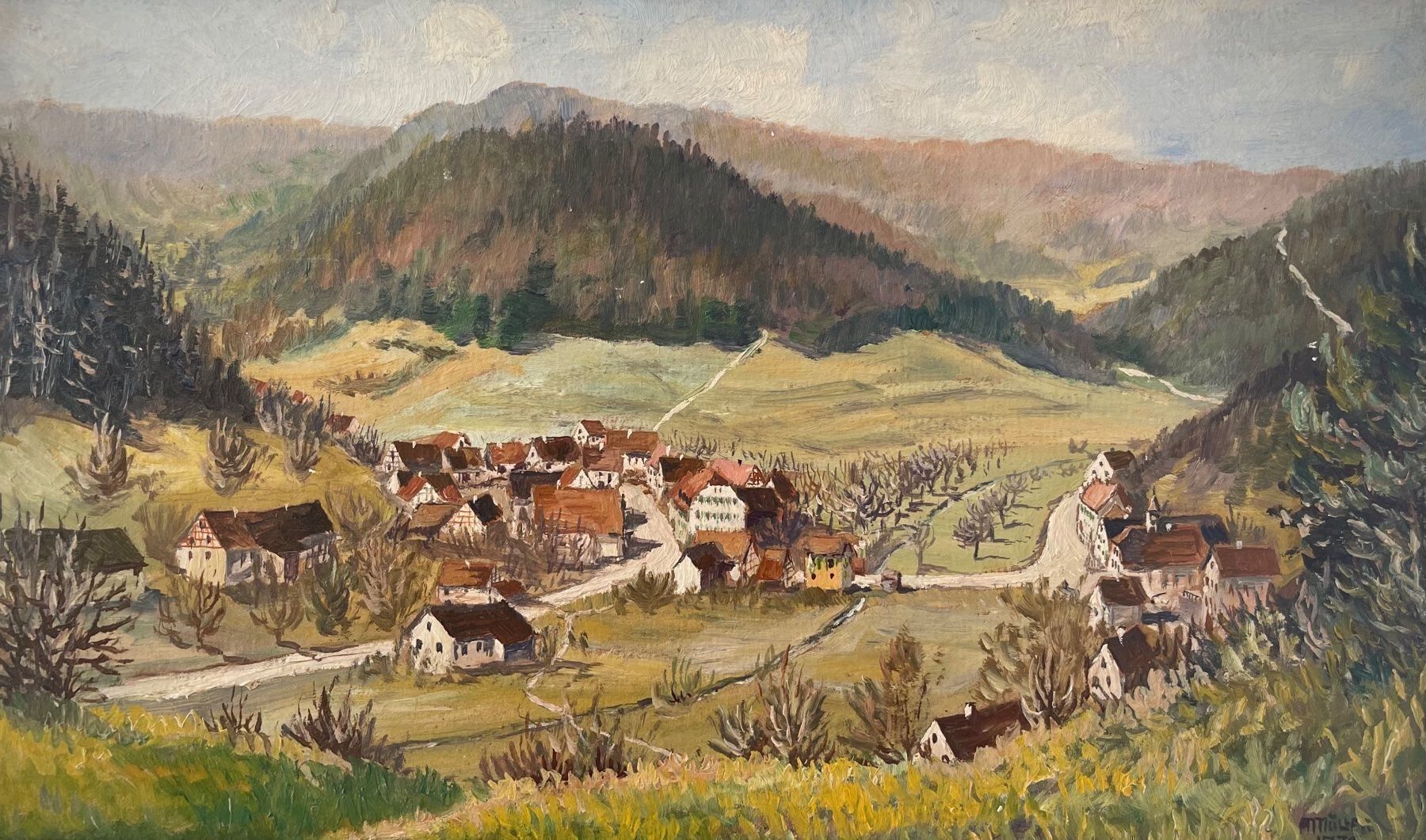 Gemälde: Müller Eduard (1879-1952) – Gebraucht aus Grosshöchstetten von Perle1951 1
