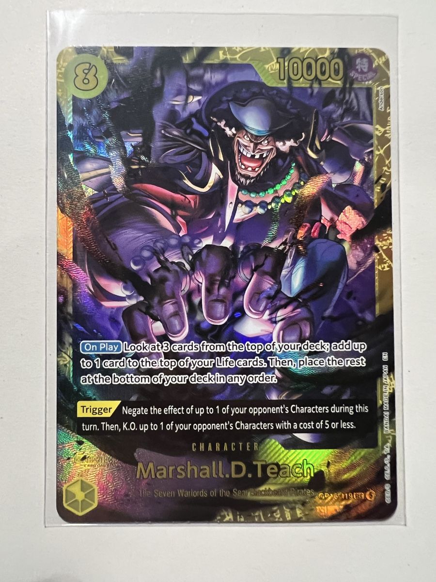 Carte collezionabili: One Piece Marshall D. Teach Lot 15 – Nuovo (secondo la descrizione) da Goldach venduto da Milosg3