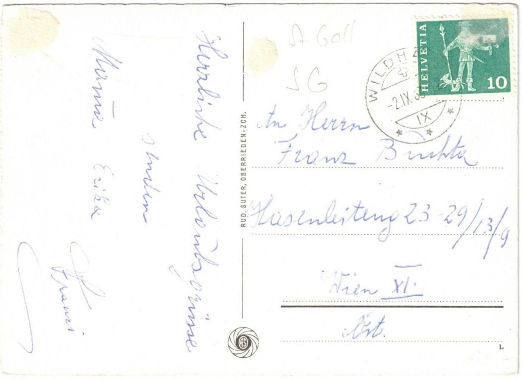 Cartoline postali: Wildhaus - Sessellift – Usato da Binningen venduto da Mountainrider 1