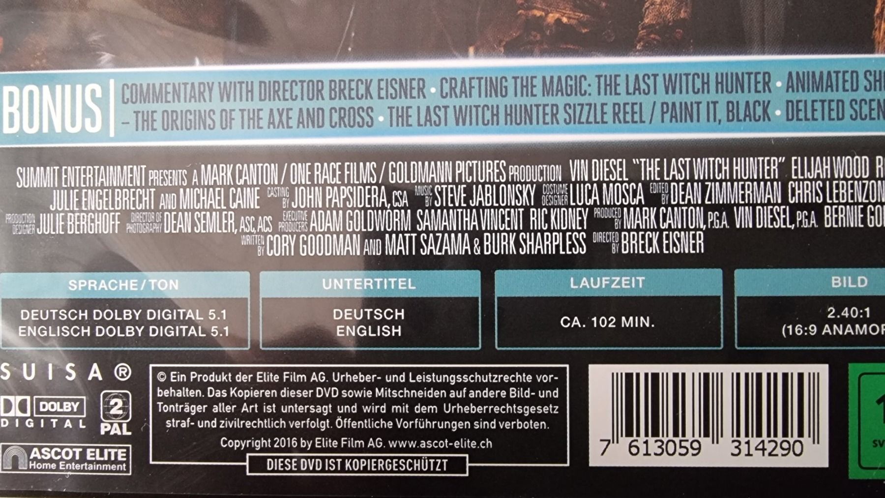 Alle DVDs: DVD The Last Witch Hunter - Vin Diesel – Gebraucht aus Oetwil am See von fineli2 1