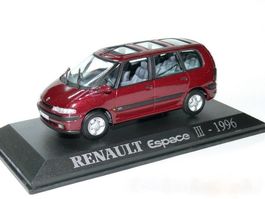 Renault Espace III 1996-2002 dunkelrot met. / schwarz   1:43