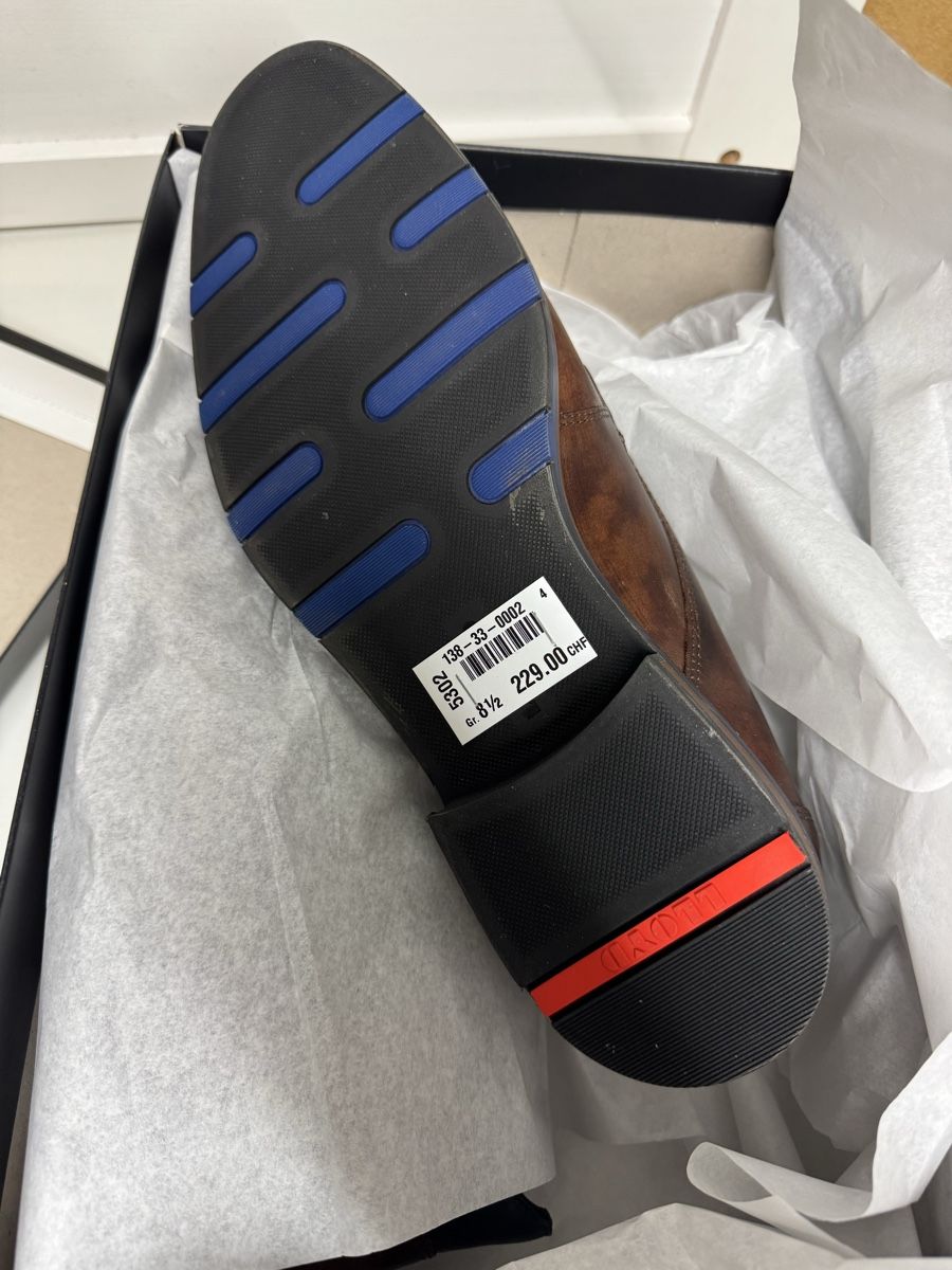 Lloyd Scarpe da uomo: Lloyd Varell, taille 42.5, bottines en cuir marron – Nuovo e nell'imballaggio originale da Brügg BE venduto da Goob 8