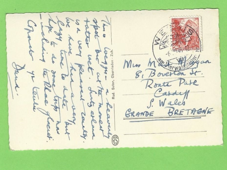 Cartoline postali: Weggis mit Pilatus – Usato da Zürich venduto da t24_de 1