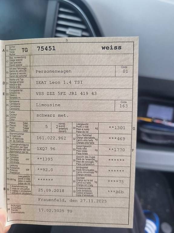 Automobili: Seat Leon 1.4 TSI FR – Usato da Wallenwil venduto da Stevenwild1997 2