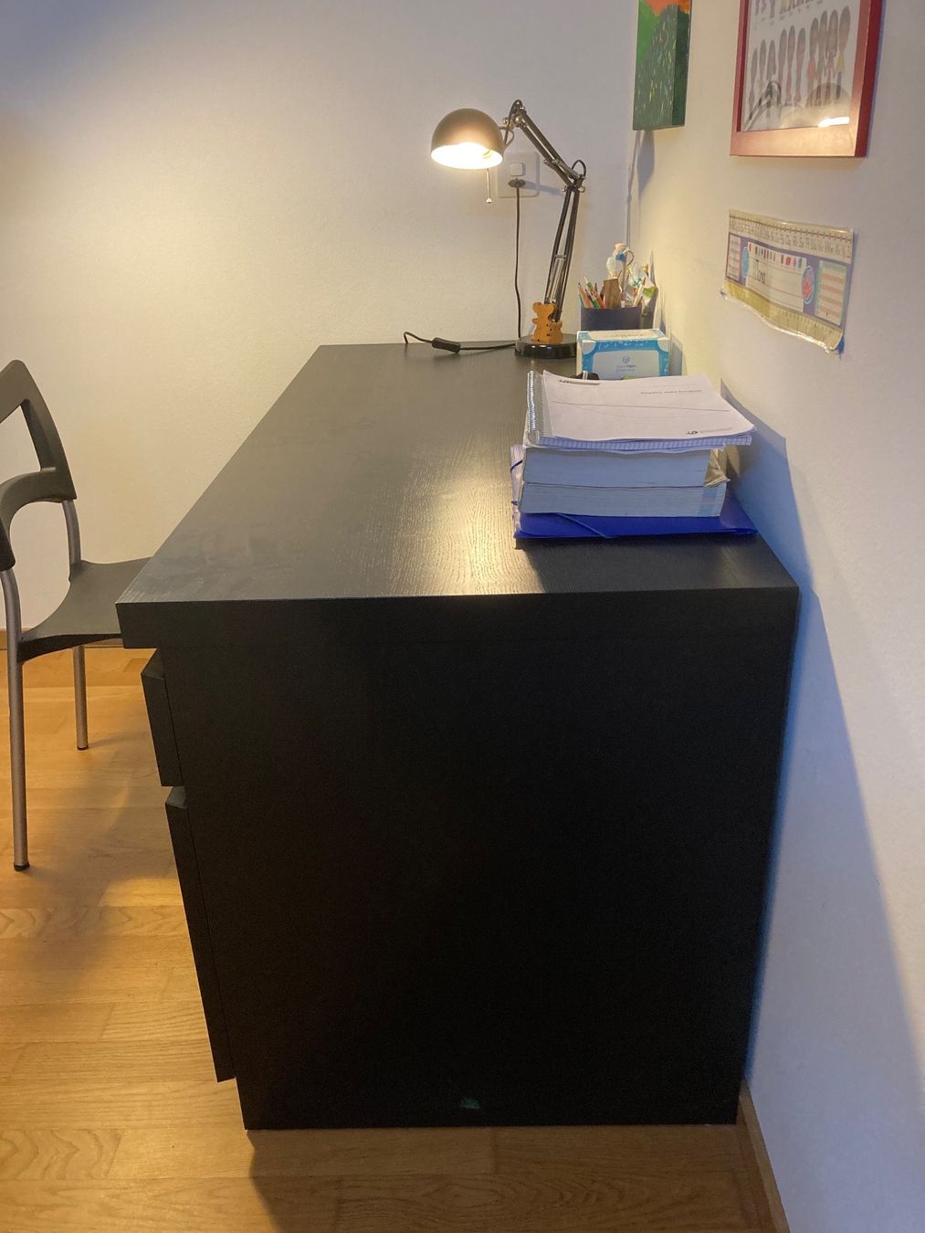 Ikea Schreibtische: MALM IKEA DESK BLACK – Gebraucht aus Oberwil BL von  1
