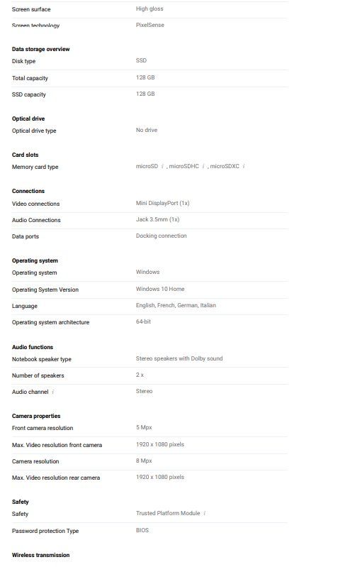 Microsoft Tablet PC: Tablet, Microsoft Surface Pro 7 12.30", 128 GB, 8GB – Usato da Zürich venduto da lor_2mtq 6