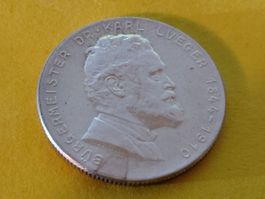 Österreich 2 Schilling Karl Lueger 1935 Silber