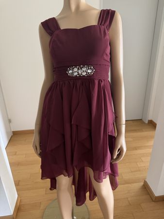 Kleid Bodyflirt Bordeaux Gr. 38 neu Cocktailkleid Abendkleid