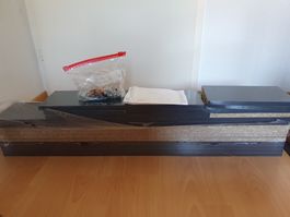 Regale  Wand 5 Stück Holz Hochglanz-Grau NEU Preis für alle