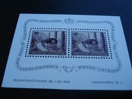 Block Liechtenstein 1946, **