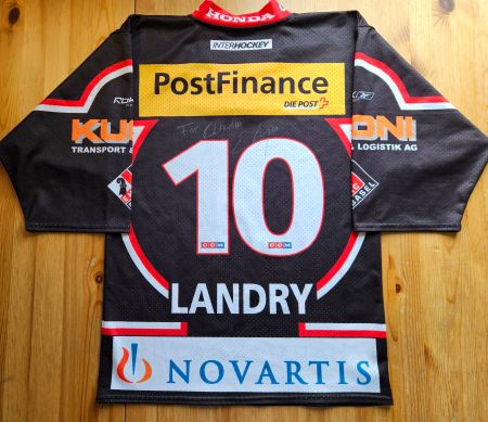 EHC Basel Trikot #10 Éric Landry Gr. XXS Eishockey Schweiz