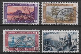 1929 (30): Pro Juventute Serie Nr.J49-52 gest.
