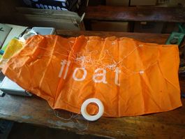 Drachen orange "float" mit Schnurrolle und ca. 115cm Längle